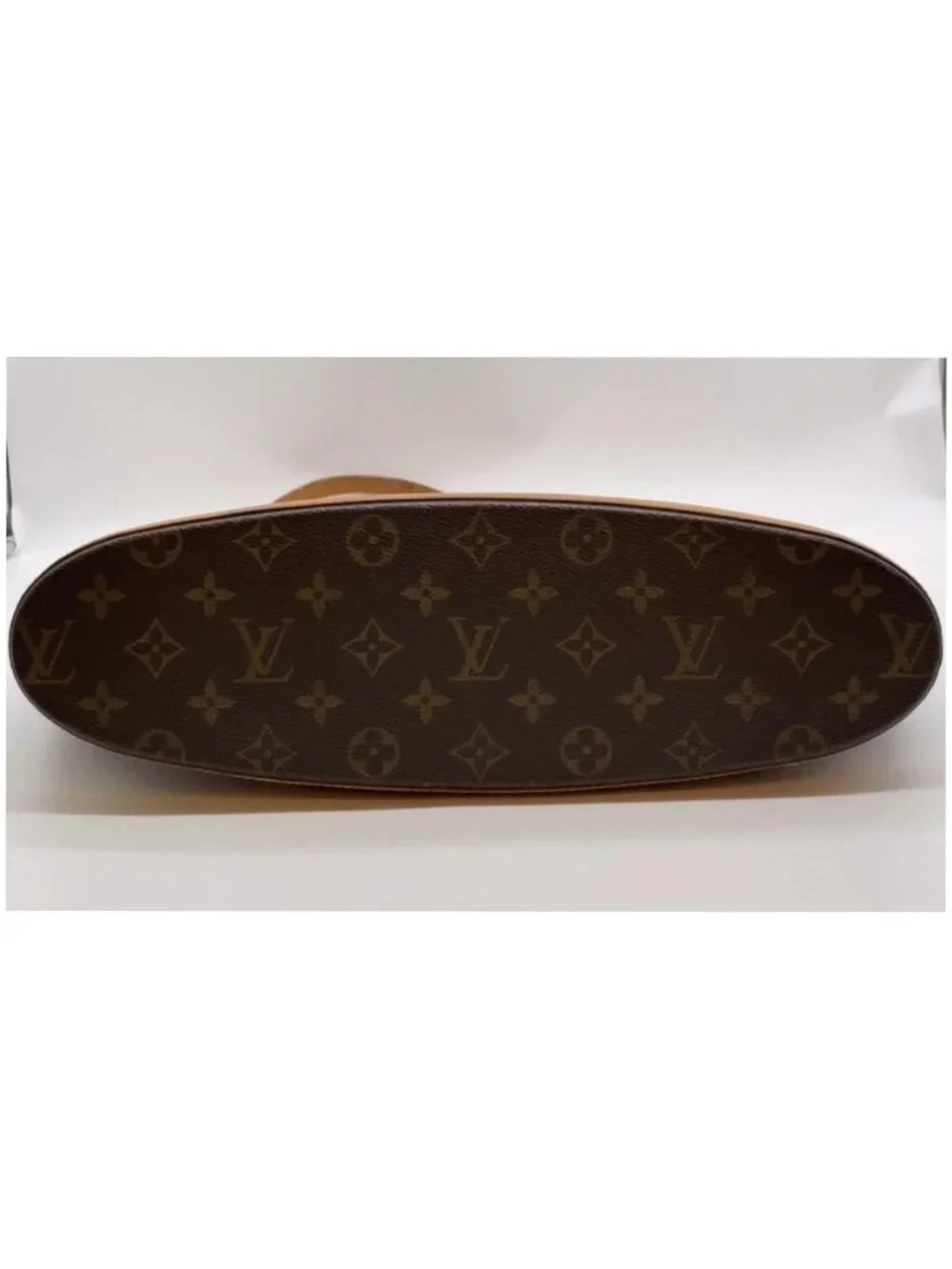 Authentic Louis Vuitton Babylone Monogram Tote Bag Vintage Brown Leather